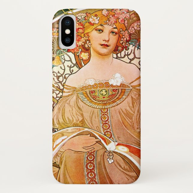Alphonse Mucha Dreaming (Reverie) Case-Mate iPhone Hülle (Rückseite)