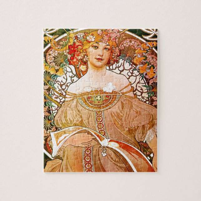 Alphonse Mucha Dreaming (Reverie) Puzzle (Vertikal)