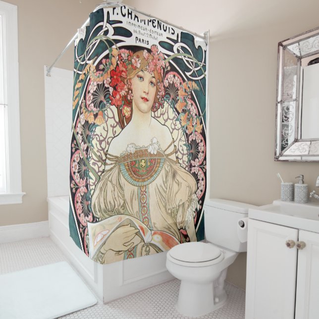 Alphonse Mucha Duschvorhang (Beispiel)