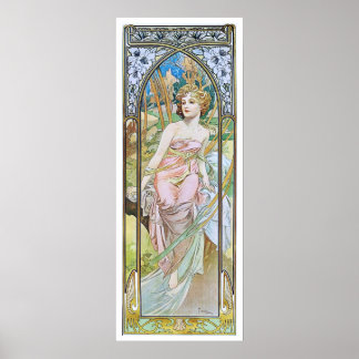 Alphonse Mucha. Eveil Du Matin Poster
