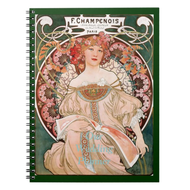 Alphonse Mucha F. Champenois Notizblock (Vorderseite)