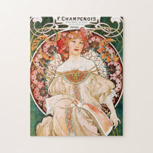Alphonse Mucha F. Champenois-Puzzle Puzzle