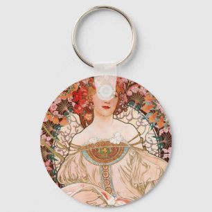 Alphonse Mucha F. Champenois Schlüsselanhänger