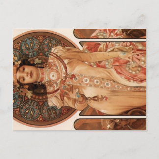 Alphonse Mucha Feiertagspostkarte