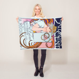 Alphonse Mucha Fleecedecke