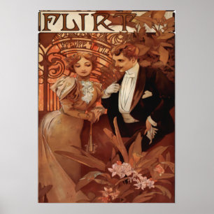 Alphonse Mucha - Flirt Lefevre Utile Poster