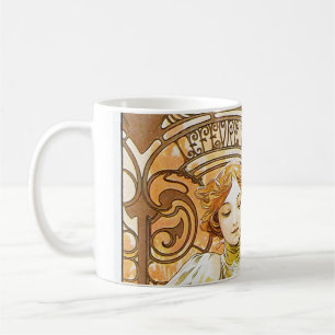 Alphonse Mucha Flirt Vintage Romantische Kunst Neu Tasse