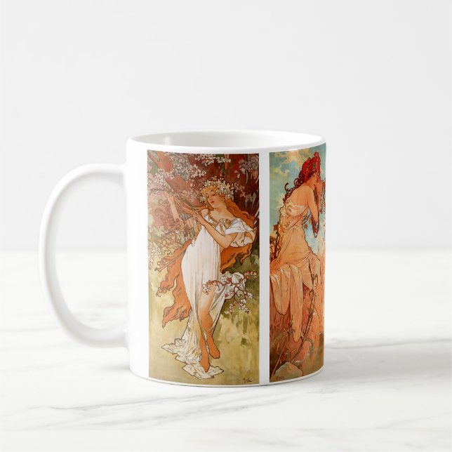 Alphonse Mucha, Four Seasons Kaffeetasse (Links)