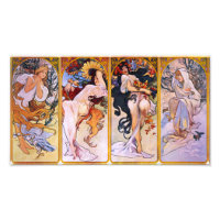 Alphonse Mucha Four Seasons Prin