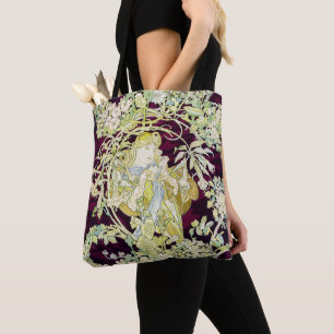 Alphonse Mucha Frau mit Gänseblümchen Art Nouveau