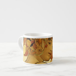 Alphonse Mucha Fruchtmalerei Espressotasse