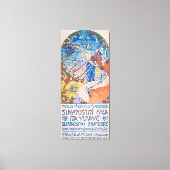 Alphonse Mucha für das Sokol Festival (1926) Leinwanddruck (Vorderseite)