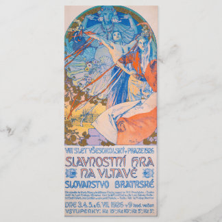 Alphonse Mucha für das Sokol Festival (1926) Menükarte