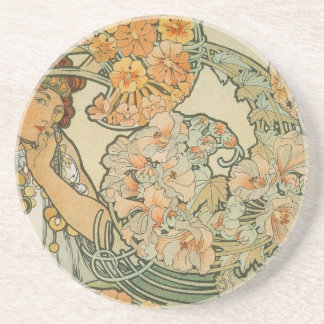 Alphonse Mucha Getränkeuntersetzer