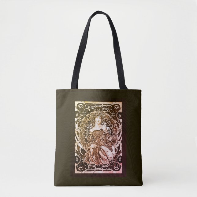 Alphonse Mucha Girl Tasche (Vorderseite)