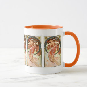 Alphonse Mucha - Girly Nouveau Art - Tanz Tasse