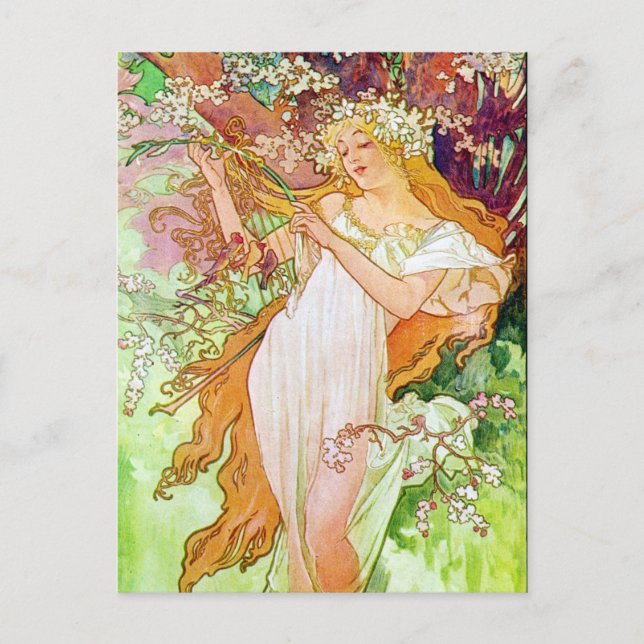 Alphonse Mucha Giro del Malcantone Postkarte (Vorderseite)