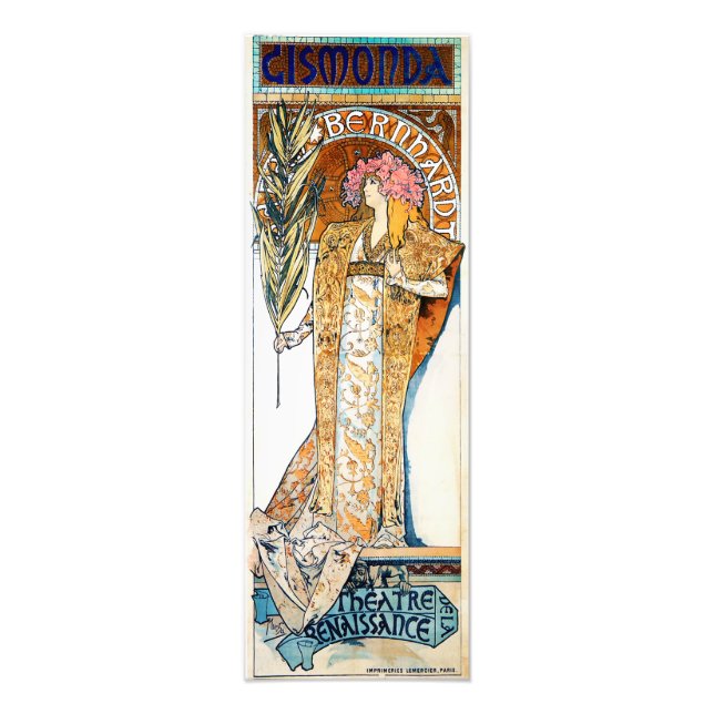 Alphonse Mucha Gismonda Print Fotodruck (Vorne)