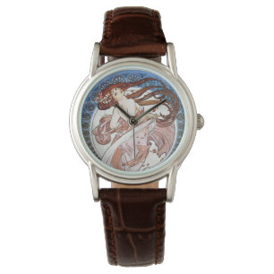Alphonse Mucha Goddess Armbanduhr
