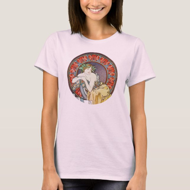Alphonse Mucha Goddess T-Shirt (Vorderseite)
