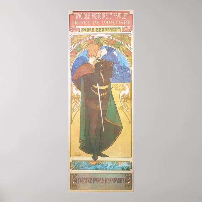 Alphonse Mucha. Hamlet, 1899 Poster (Vorne)