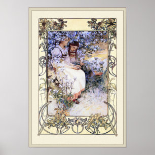 Alphonse Mucha Illustration: Die Beatitudes Poster