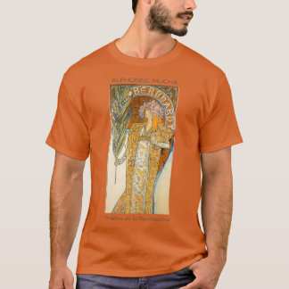 Alphonse Mucha Illustration T-Shirt