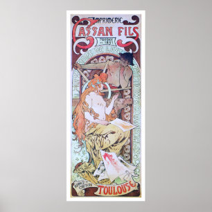 Alphonse Mucha. Imprimerie Cassan Fils, 1897 Poster