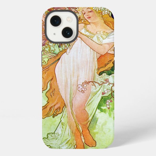 Alphonse Mucha iPhone Hülle (Rückseite)