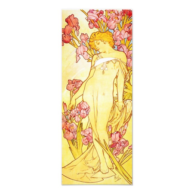 Alphonse Mucha Iris Print Fotodruck (Vorne)