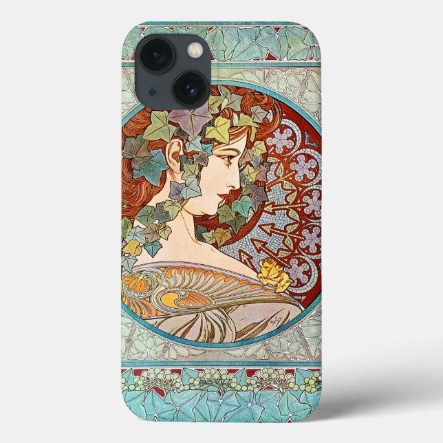Alphonse Mucha Ivy Case-Mate iPhone Hülle (Rückseite)