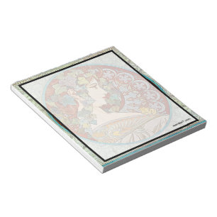 Alphonse Mucha Ivy Notizblock