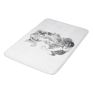 Alphonse Mucha JOB ISOGS Badematte