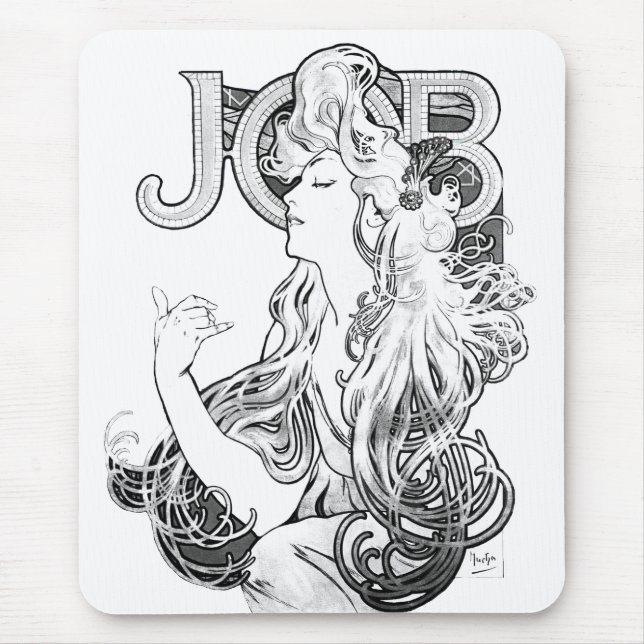 Alphonse Mucha JOB ISOGS Mousepad (Vorne)