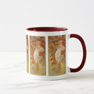 Alphonse Mucha - Jugendstil - Frühling Tasse