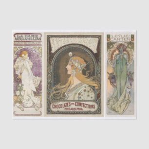 Alphonse Mucha Jugendstil für Künstler Seidenpapier