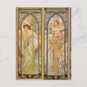 Alphonse Mucha - Jugendstil-Meister Postkarte