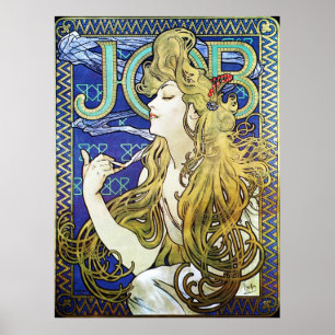 Alphonse Mucha Jugendstil-Werbeplakat Poster