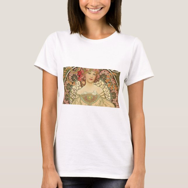 Alphonse Mucha - Jugendstilmeister T-Shirt (Vorderseite)
