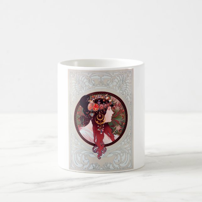 Alphonse Mucha Kaffeetasse (Mittel)