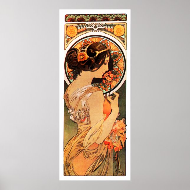 Alphonse Mucha Kuh Slip Poster (Vorne)