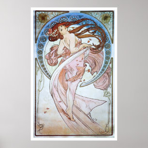 Alphonse Mucha. La Danse/Tanz, 1898 Poster