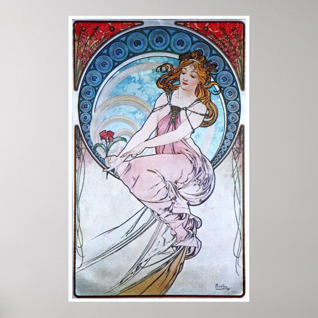 Alphonse Mucha. La Peinture/Painting, 1898 Poster (Vorne)