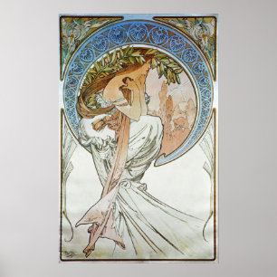 Alphonse Mucha. La Poesie/Poesie, 1898 Poster