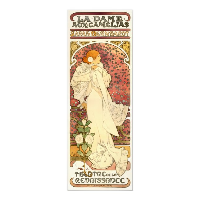 Alphonse Mucha Lady of the Camelias Druck (Vorne)