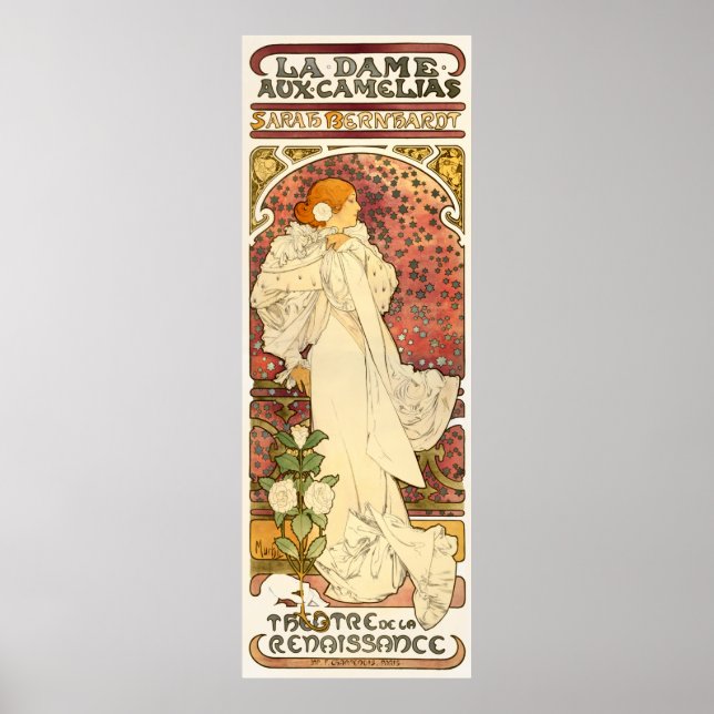 Alphonse Mucha Lady of the Camelias Poster (Vorne)