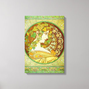Alphonse Mucha Laurel Leinwand Poster