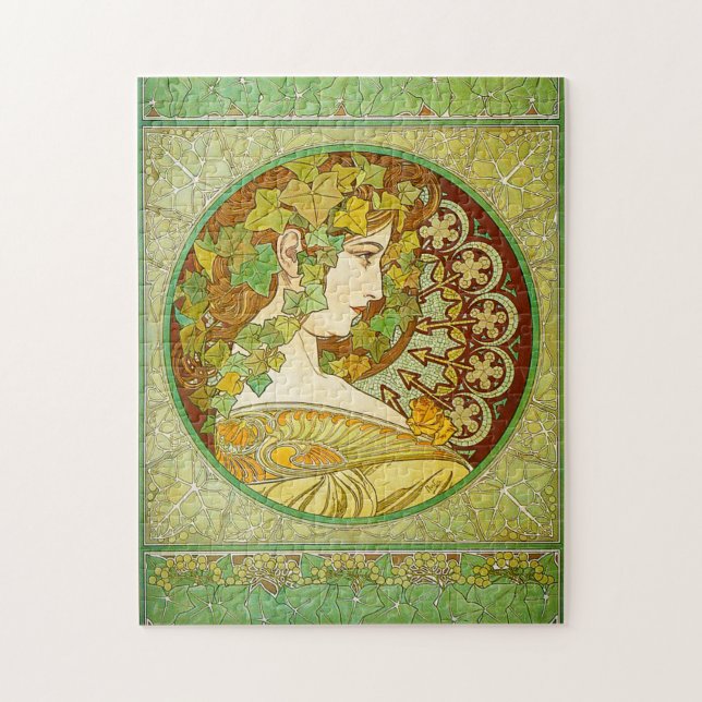 Alphonse Mucha Laurel Puzzle (Vertikal)
