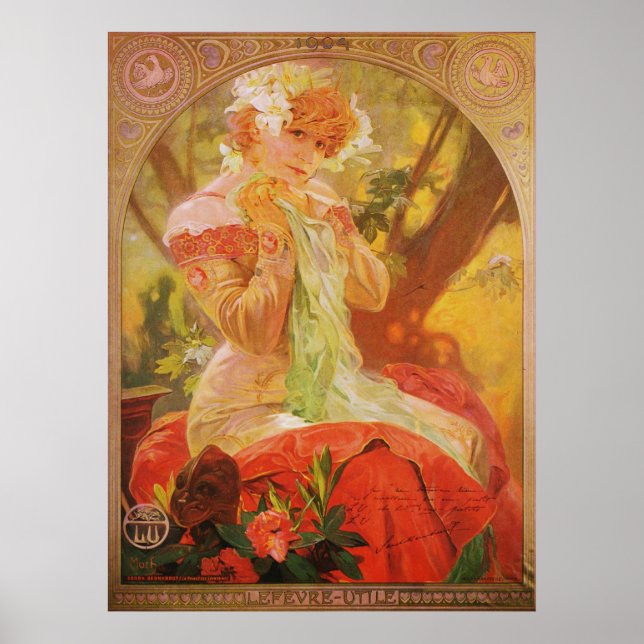 Alphonse Mucha LeFevre Utile Poster (Vorne)