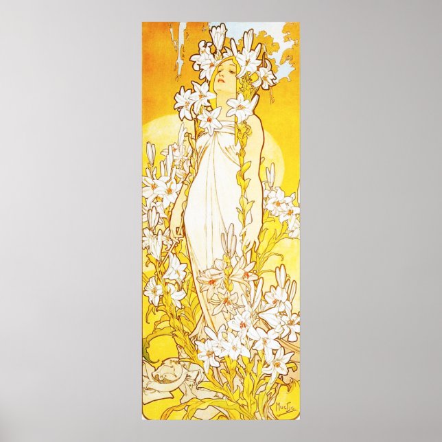 Alphonse Mucha Lily Poster (Vorne)